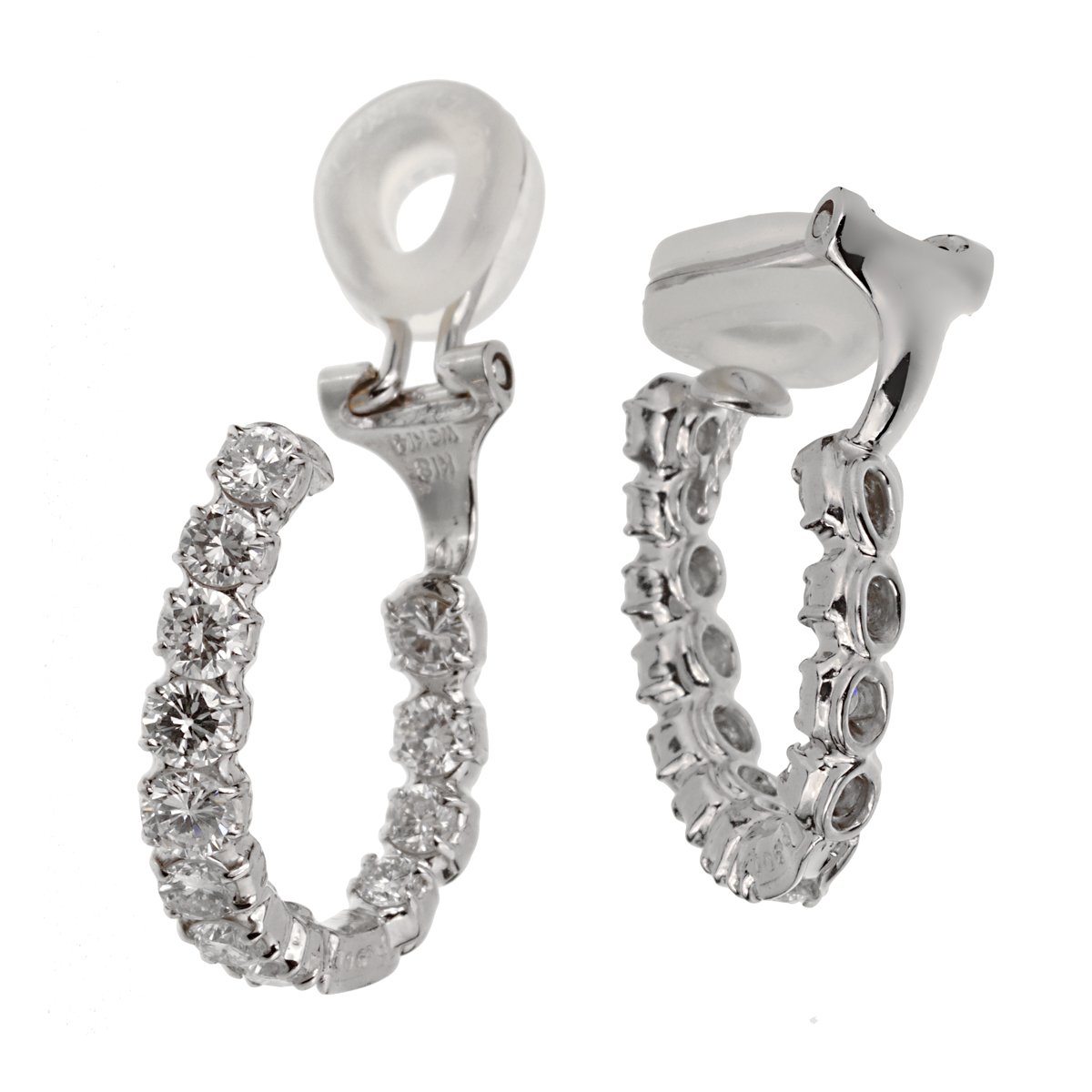 2ct Diamond Inside Out Hoop Earrings