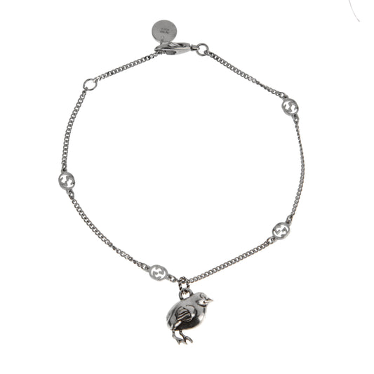 Gucci Sterling Silver Chick Charm Bracelet – 7 1/2"
