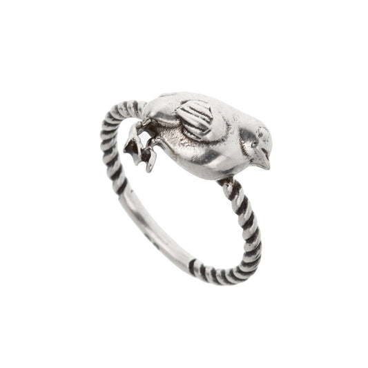 Gucci Garden Sterling Silver Chick Band Ring Size 7 1/2