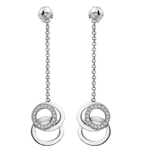 Audemars Piguet Millenary Diamond 18k White Gold Drop Earrings