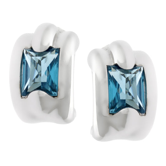 Audemars Piguet Topaz 18k White Gold Earrings