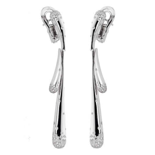 Audemars Piguet 18k White Gold Diamond Drop Earrings