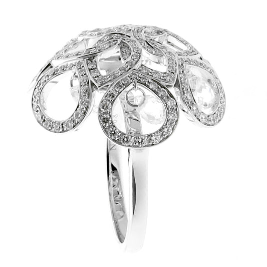 Boucheron Diamond Briolette White Gold Ring