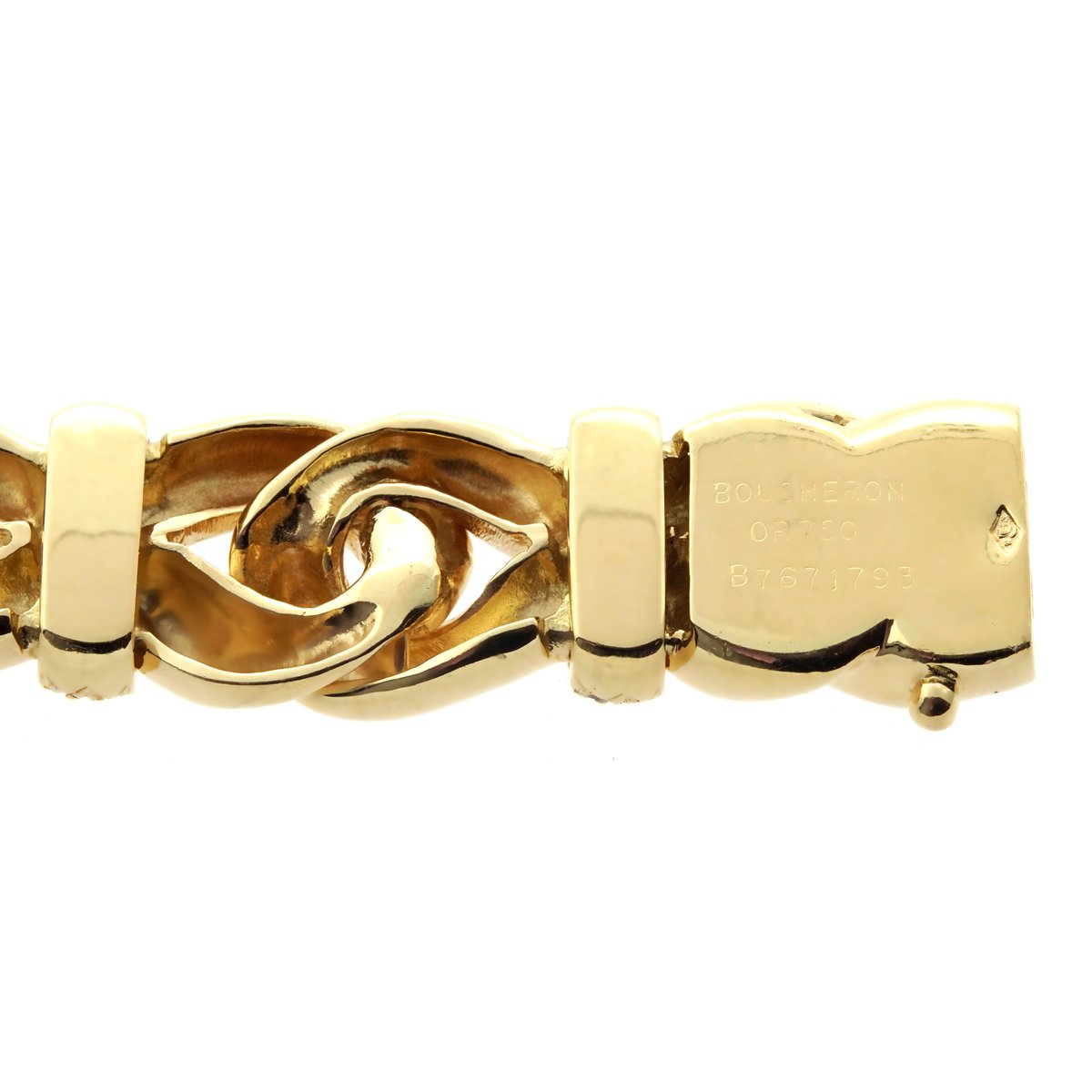 Boucheron Gold Diamond Chain Bracelet