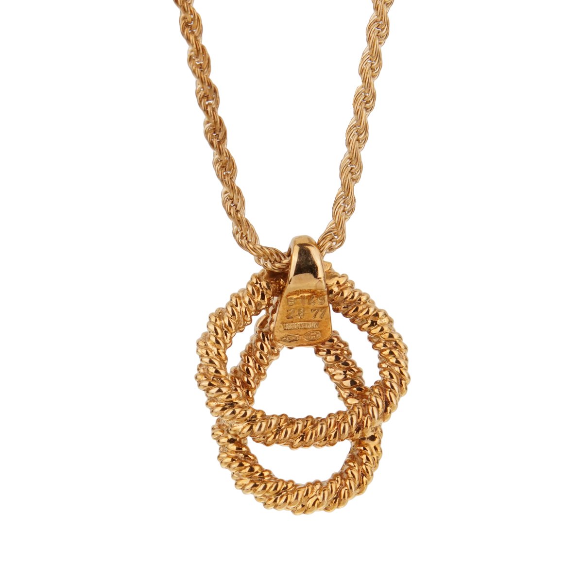 Boucheron Vintage Diamond 18k Yellow Gold Necklace
