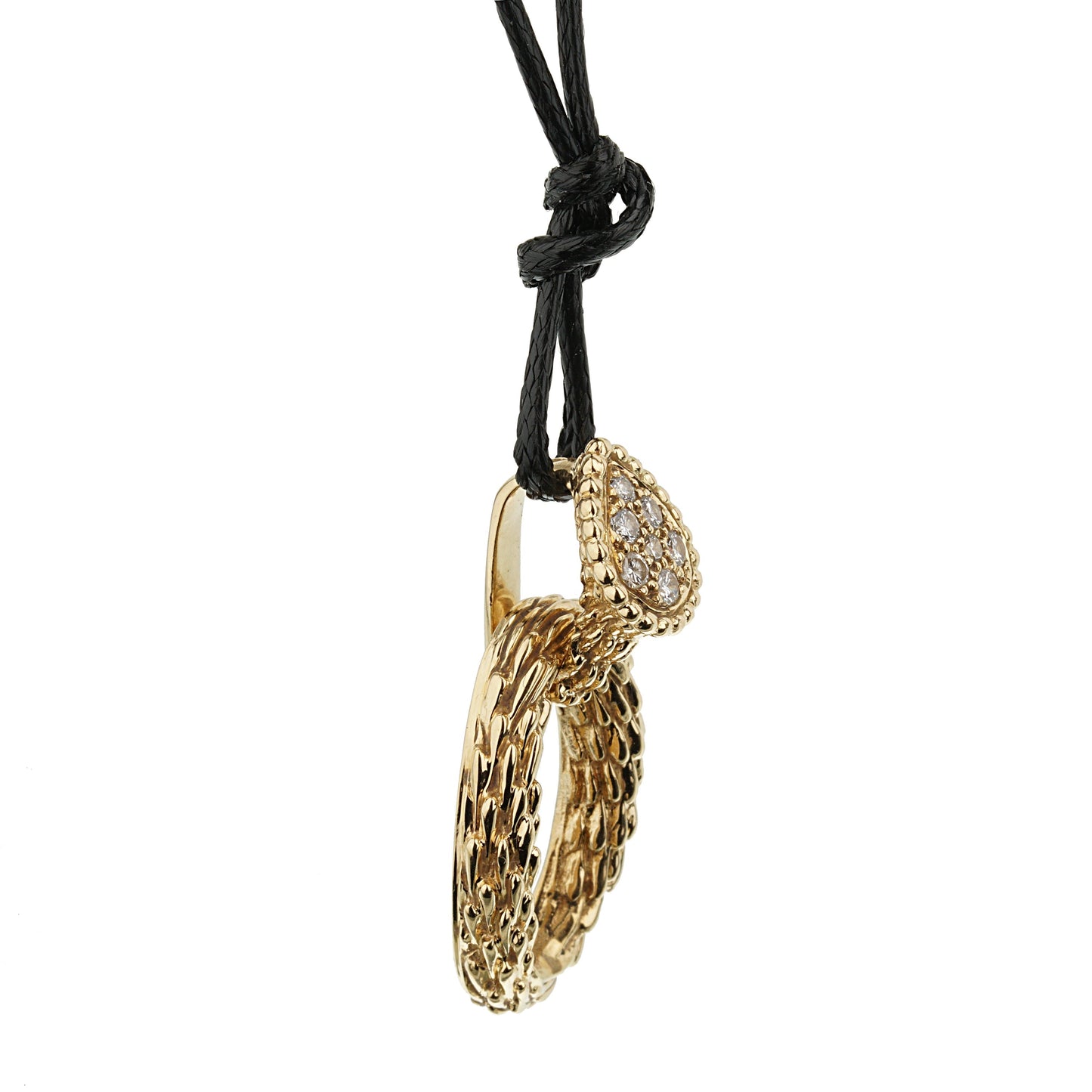 Boucheron Vintage Serpent Boheme Diamond Yellow Gold Necklace