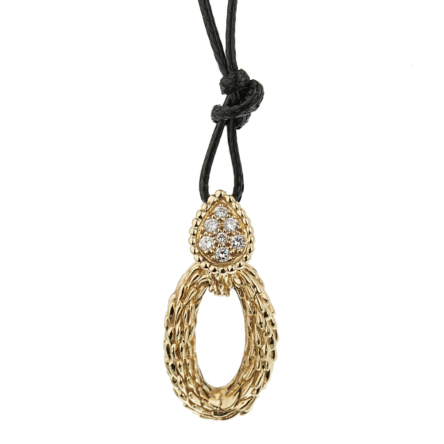 Boucheron Vintage Serpent Boheme Diamond Yellow Gold Necklace