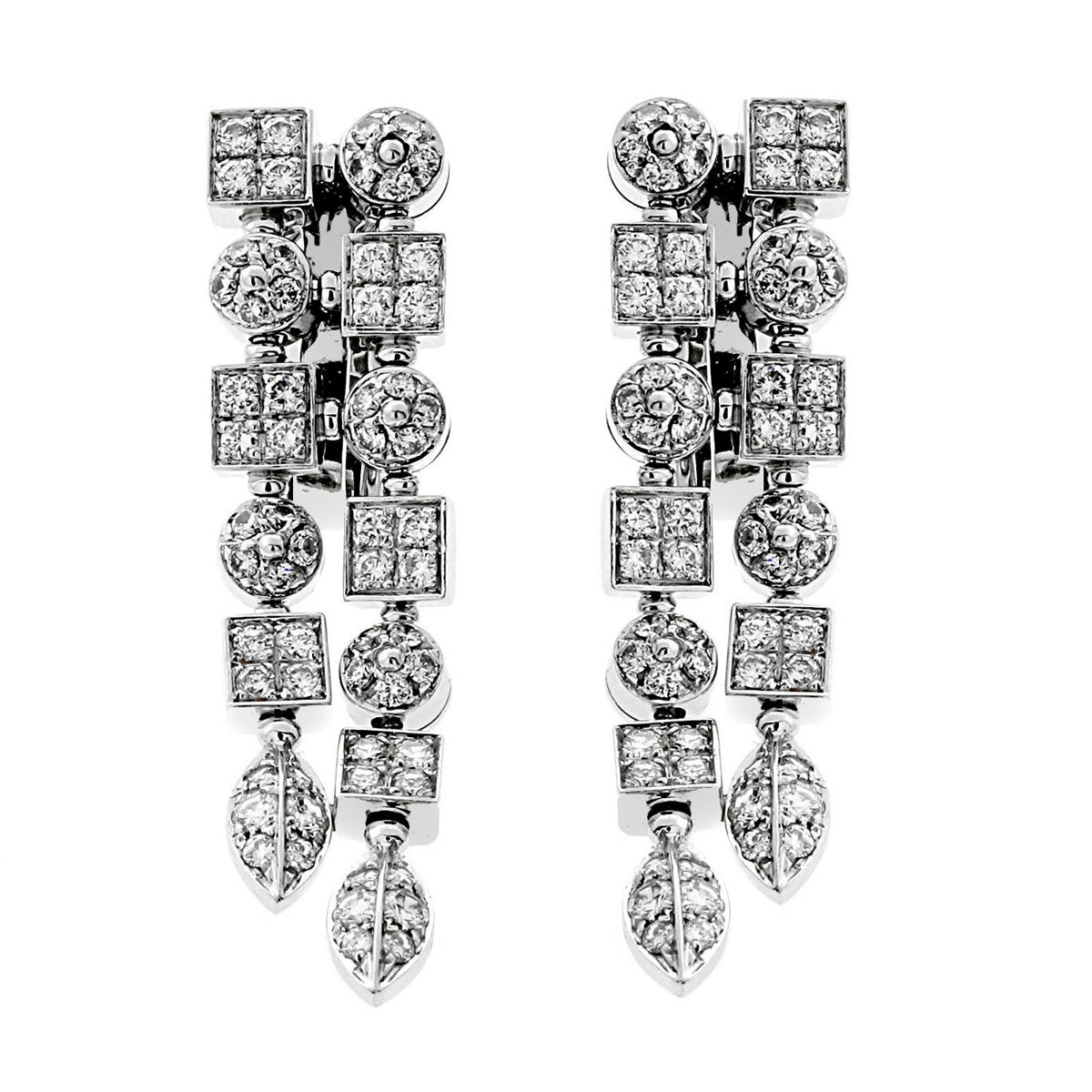 Bulgari Lucea Diamond White Gold Earrings