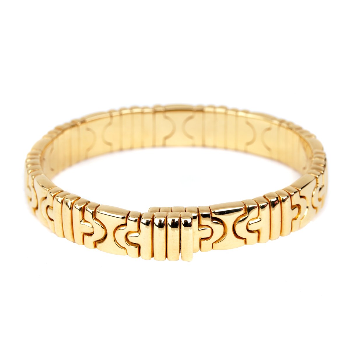 Bulgari Parentesi Gold Cuff Bangle Bracelet