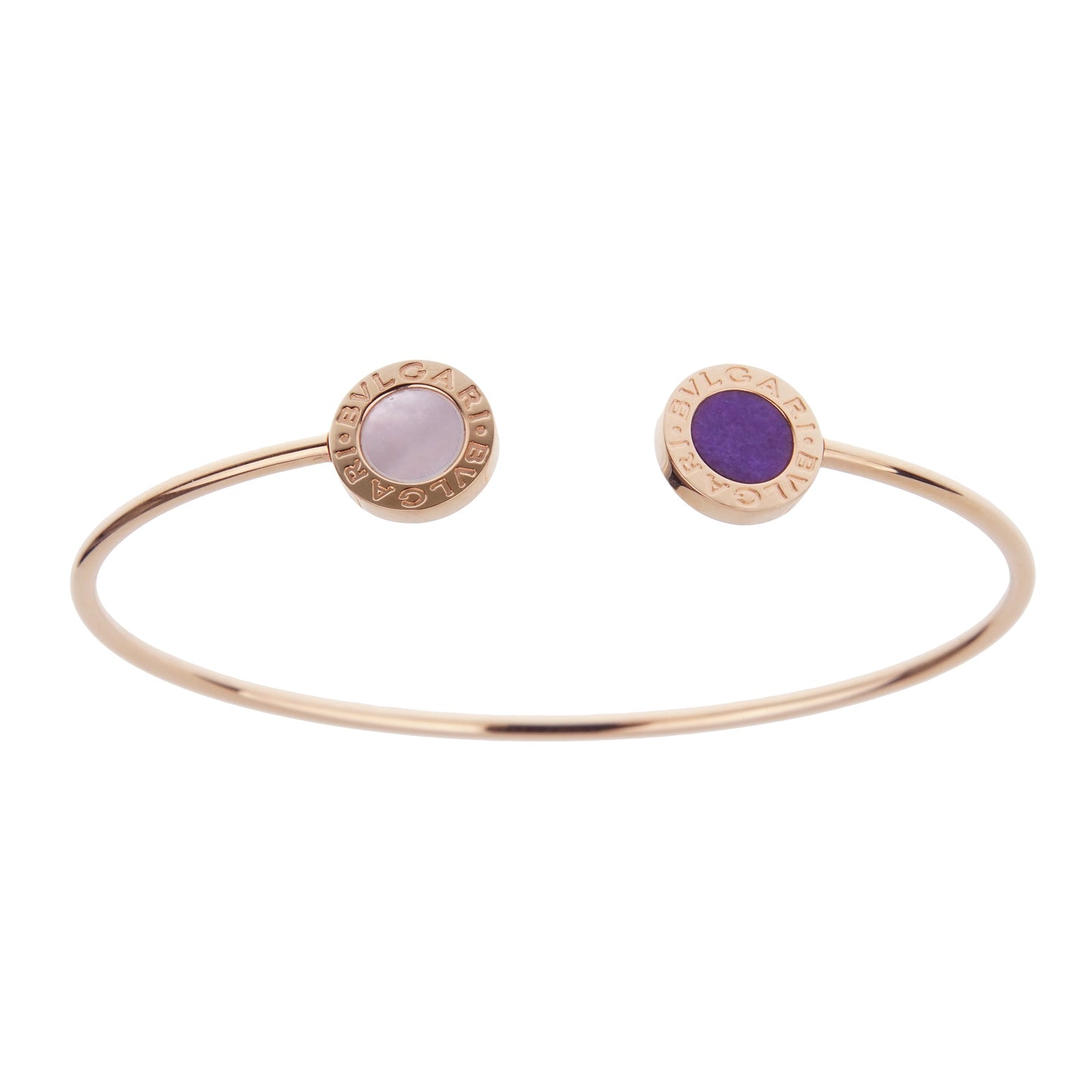 Bvlgari Bvlgari Sugilite Mother of Pearl Cuff Bangle Bracelet