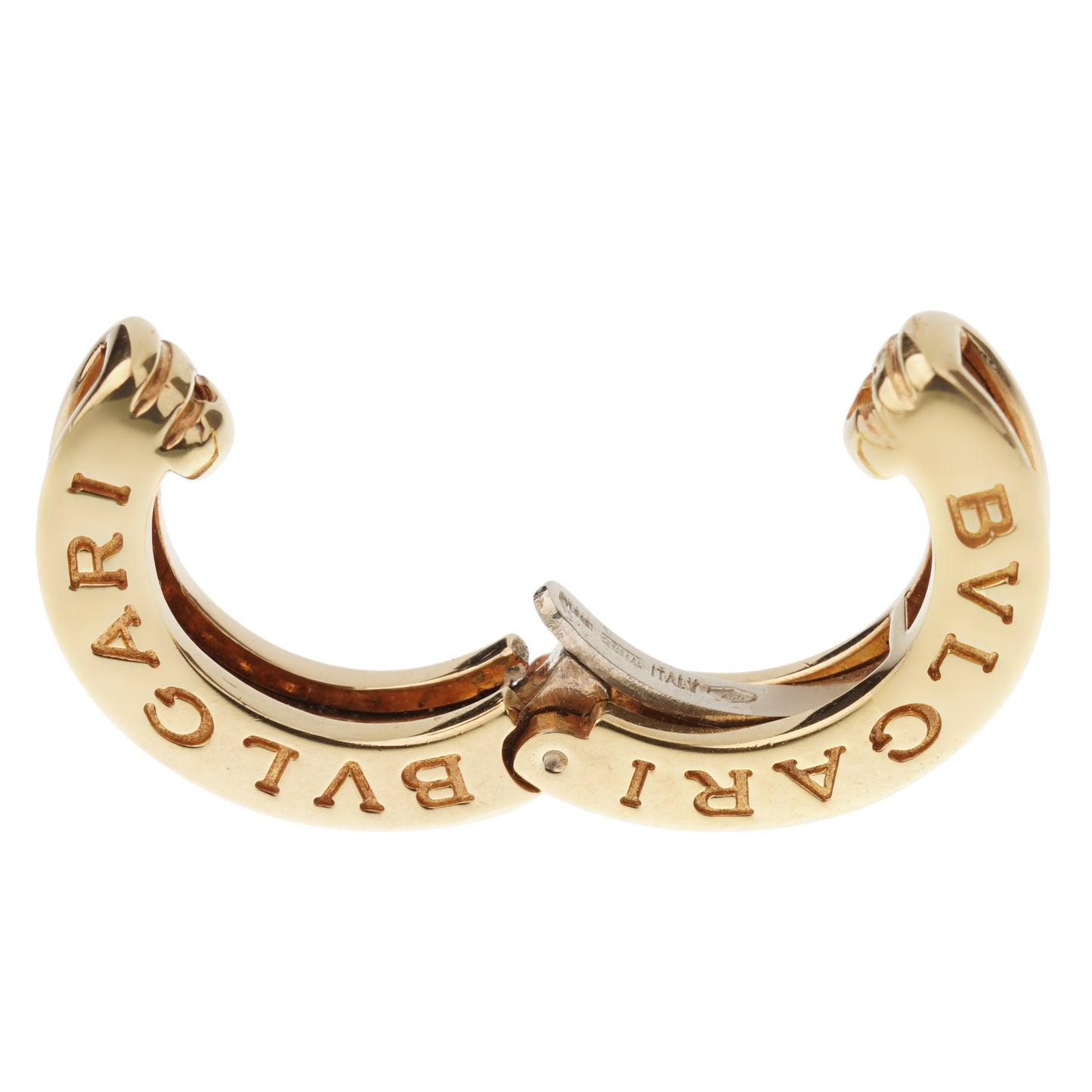 Bvlgari B.Zero1 Vintage Yellow Gold Clip On Earrings