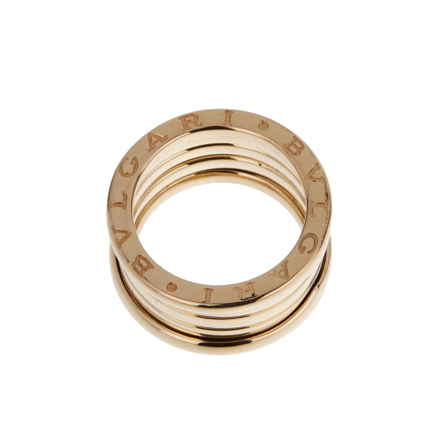 Bvlgari B.zero1 18k Yellow Gold Band Ring Sz 5 1/2