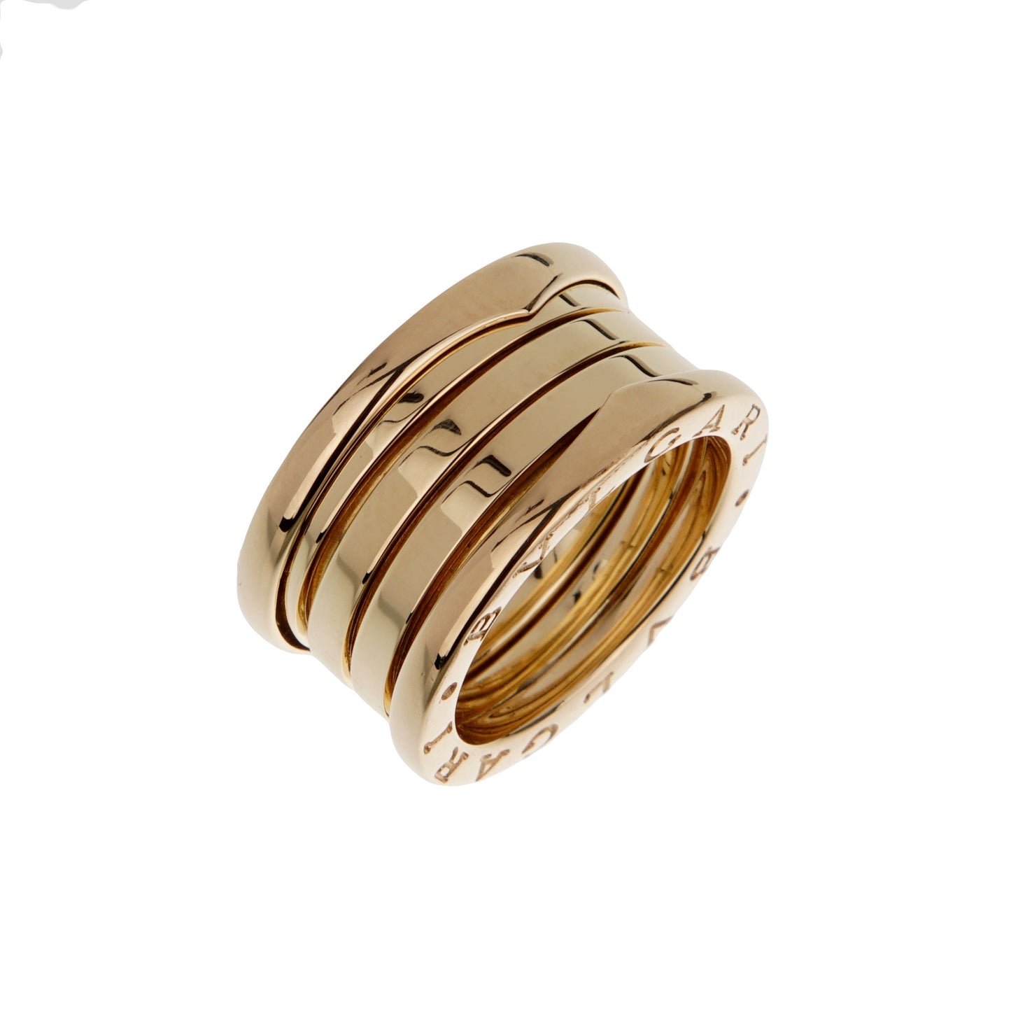 Bvlgari B.zero1 18k Yellow Gold Band Ring Sz 5 1/2