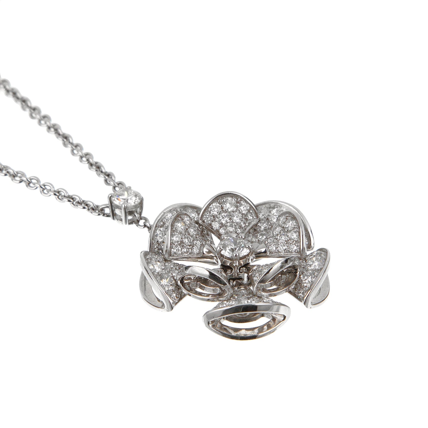 Bvlgari Divas Dream 2.42ct Diamond 18k White Gold Necklace