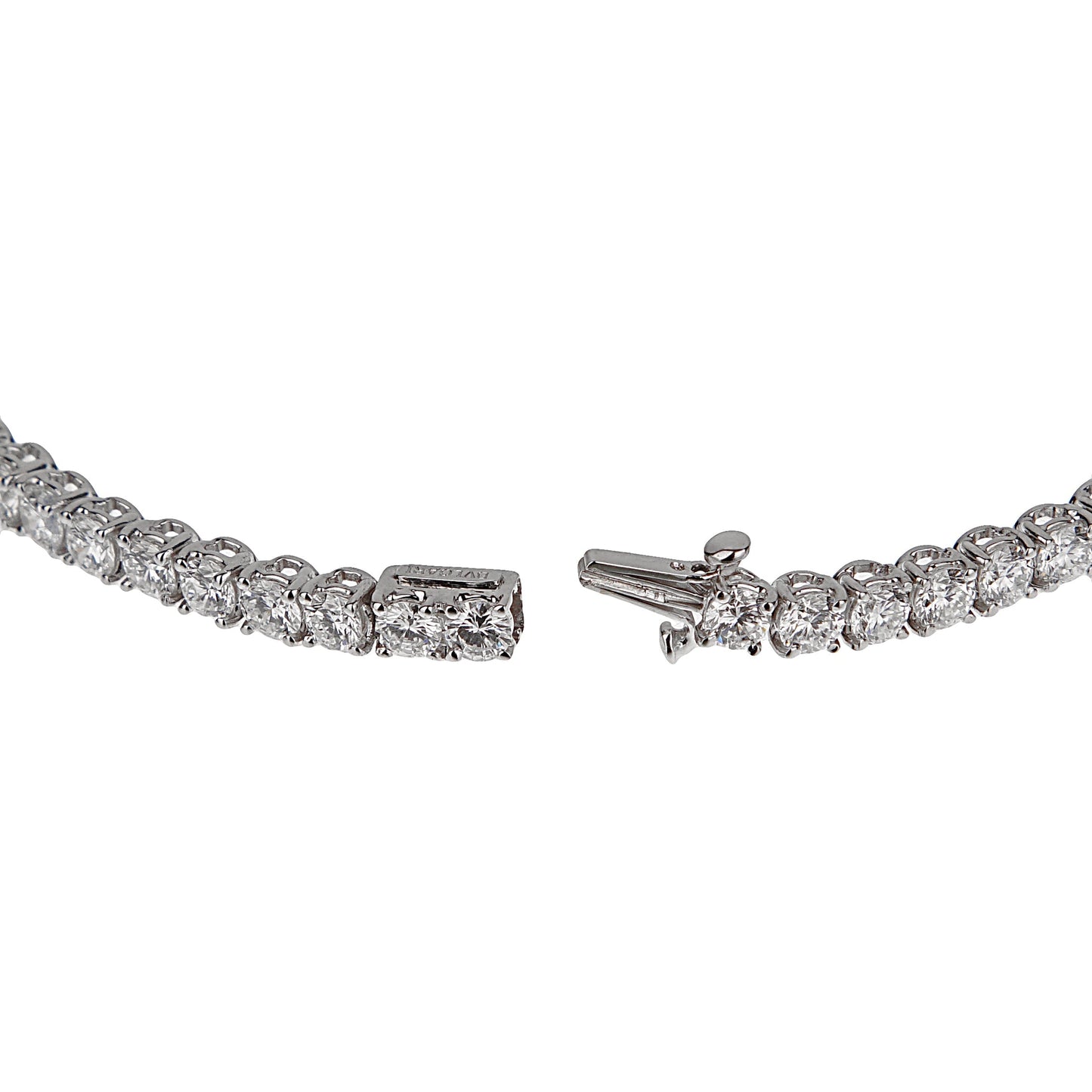 Bvlgari Griffe 6ct Diamond 18k White Gold Tennis Bracelet