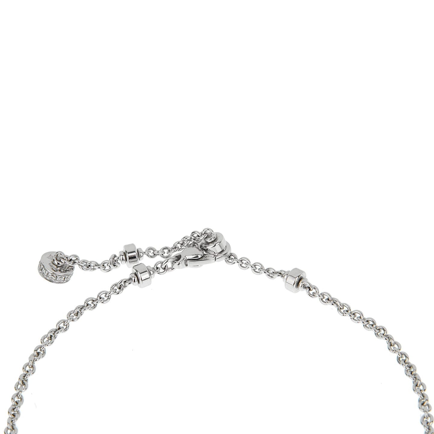 Bvlgari Mediterranean Eden Diamond & Topaz Amethyst 18k White Gold Necklace