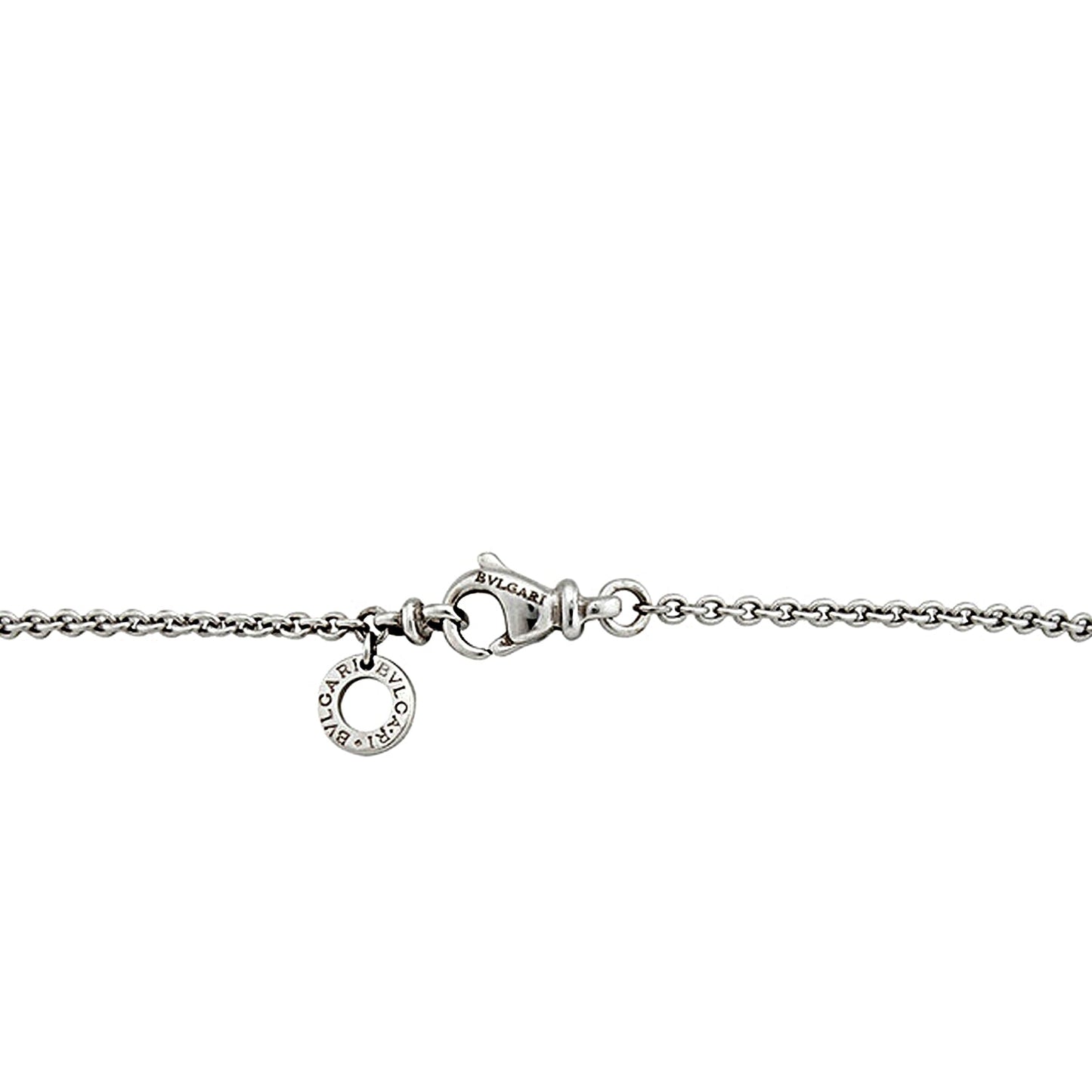 Bvlgari Pyramid Diamond White Gold Pendant Necklace