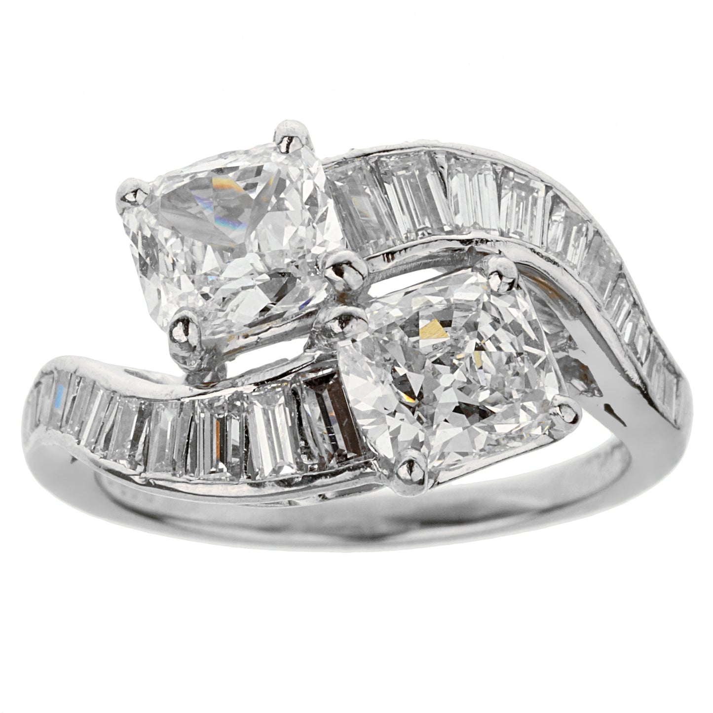 Bvlgari Vintage Toi Et Moi Platinum Diamond Cocktail Ring
