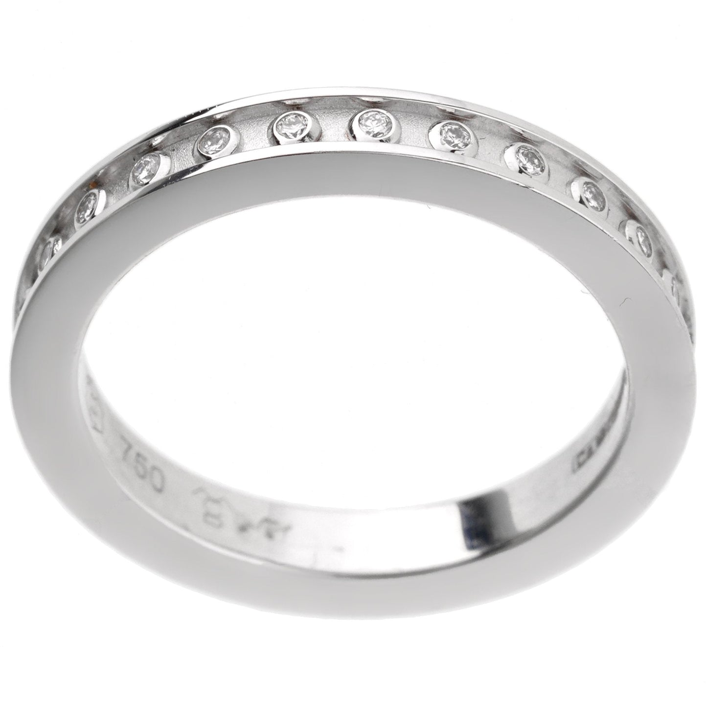 Carrera y Carrera Diamond White Gold Eternity Band Sz 7