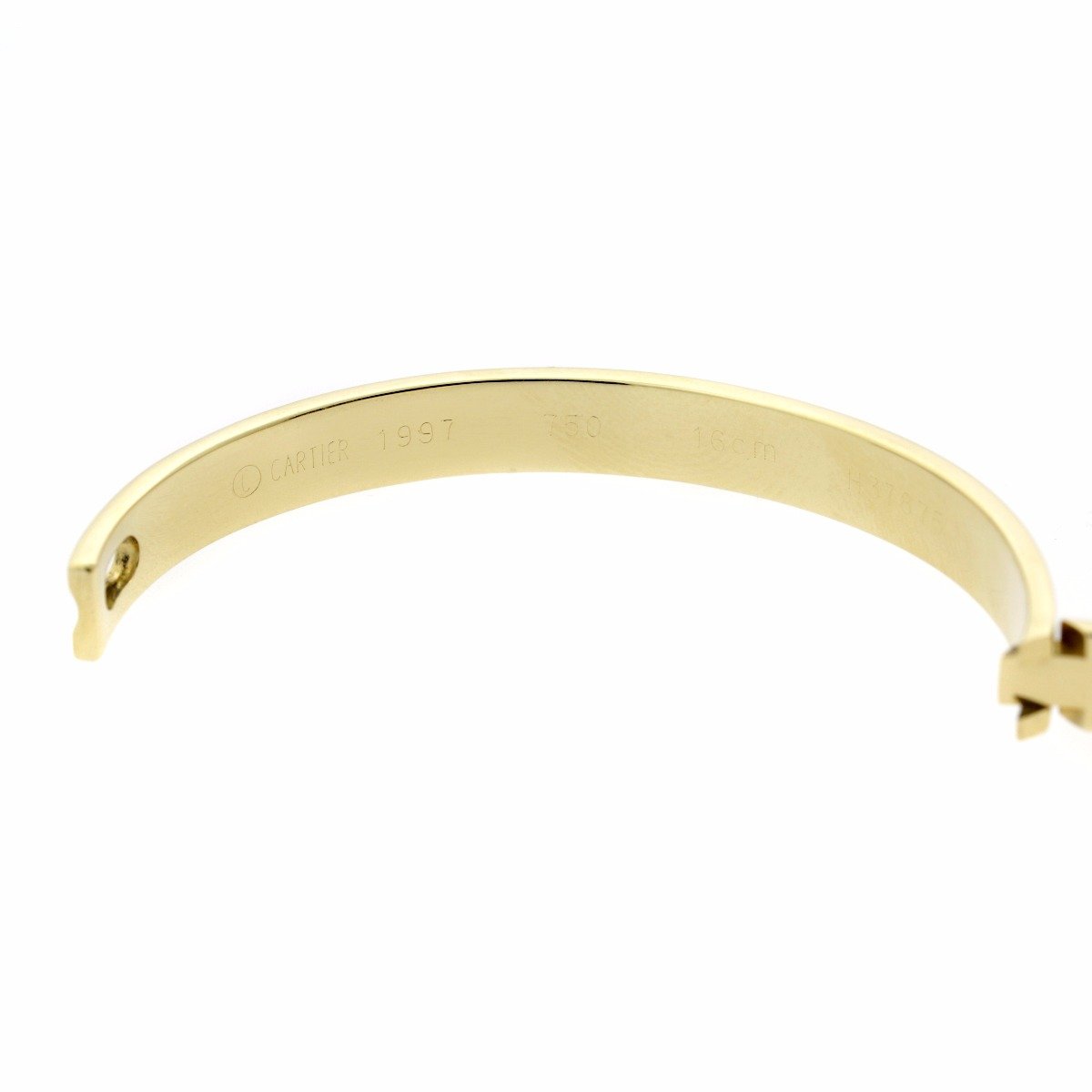 Cartier Anniversary Diamond Gold Bangle Bracelet