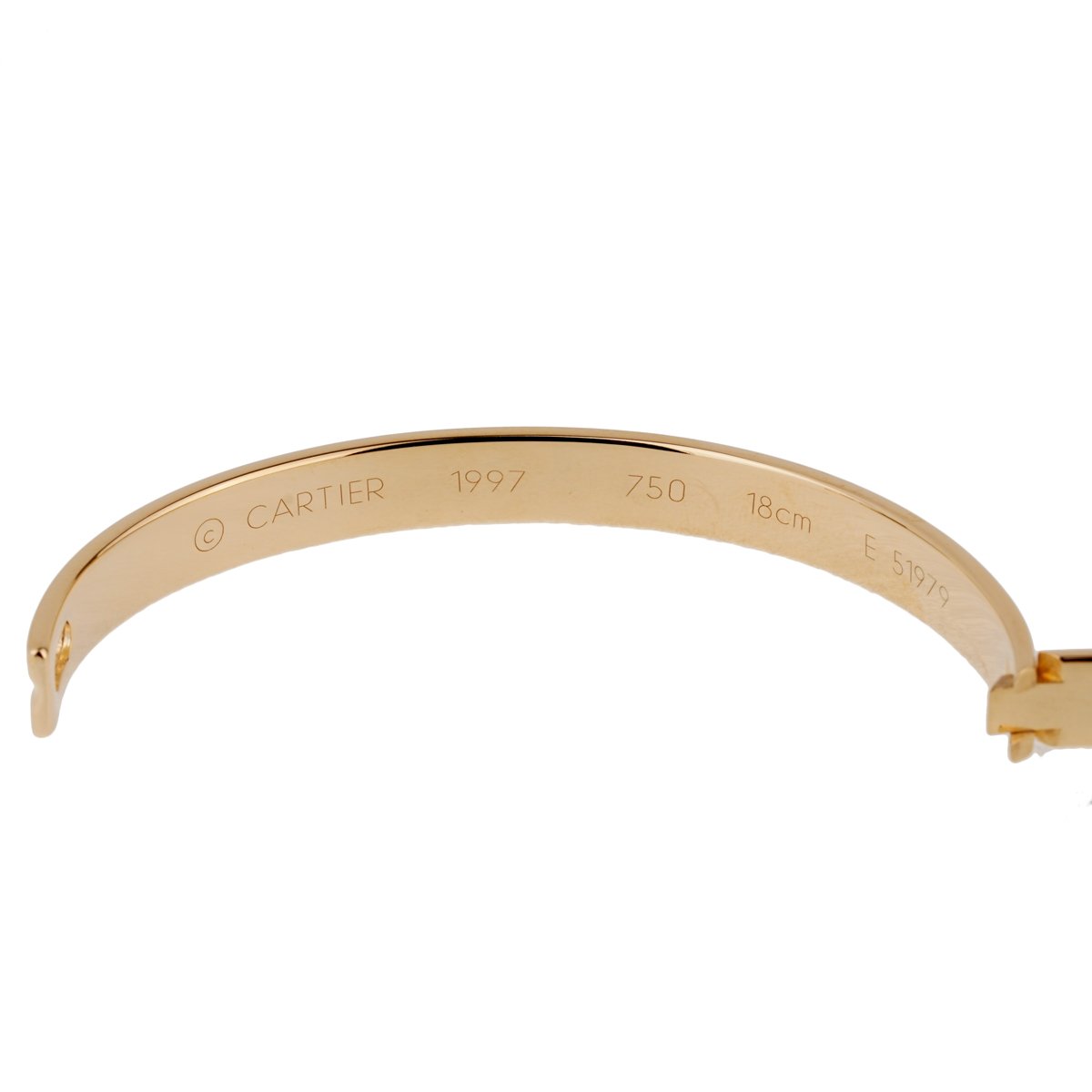 Cartier Anniversary Yellow Gold Diamond Bangle Bracelet