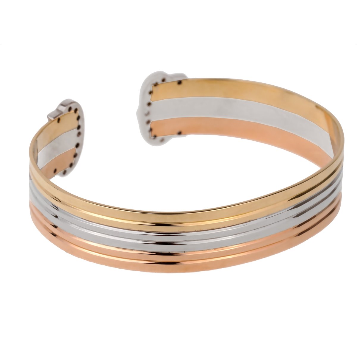 Cartier C de Cartier Diamond Cuff Gold Bracelet