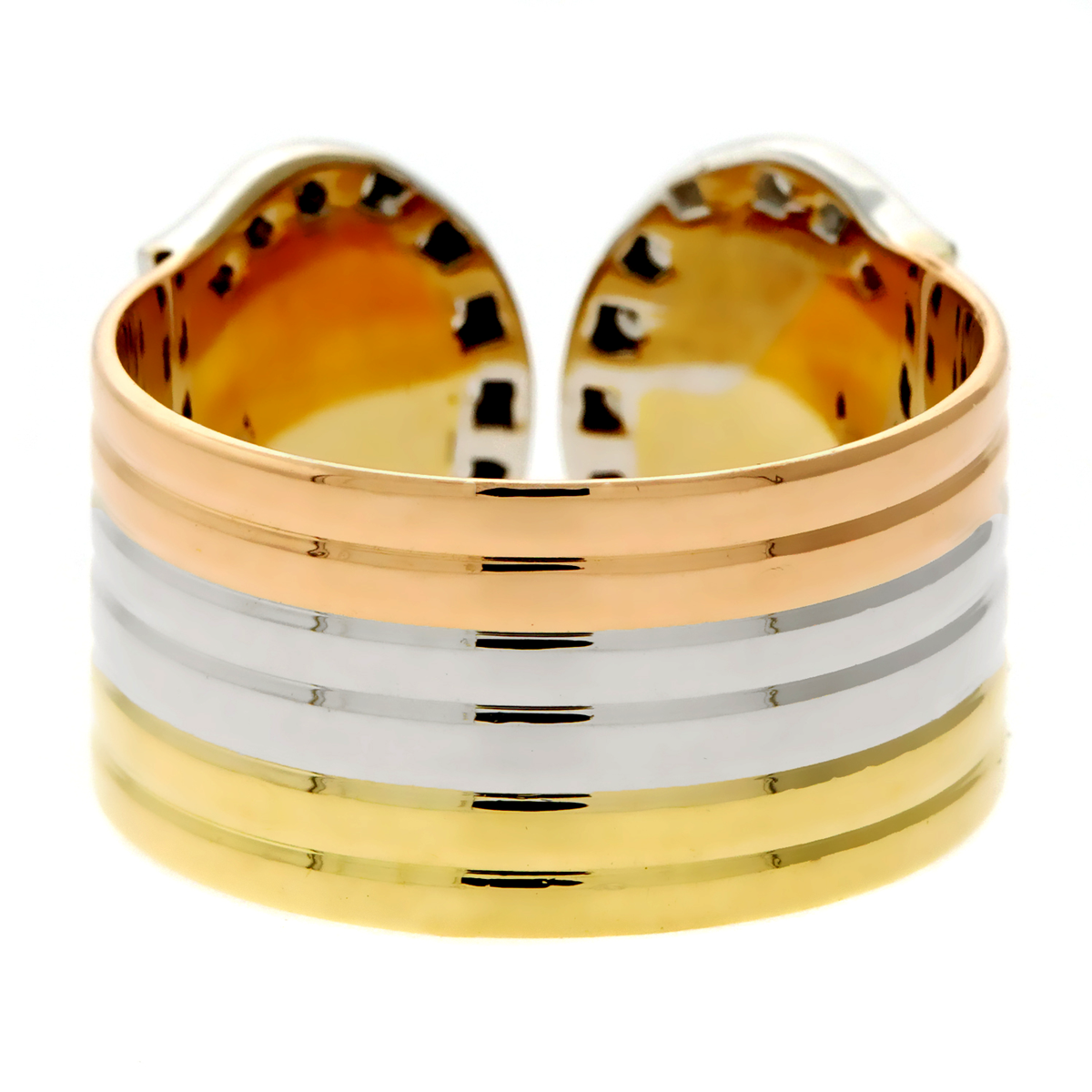 Cartier C De Cartier Diamond Gold Ring