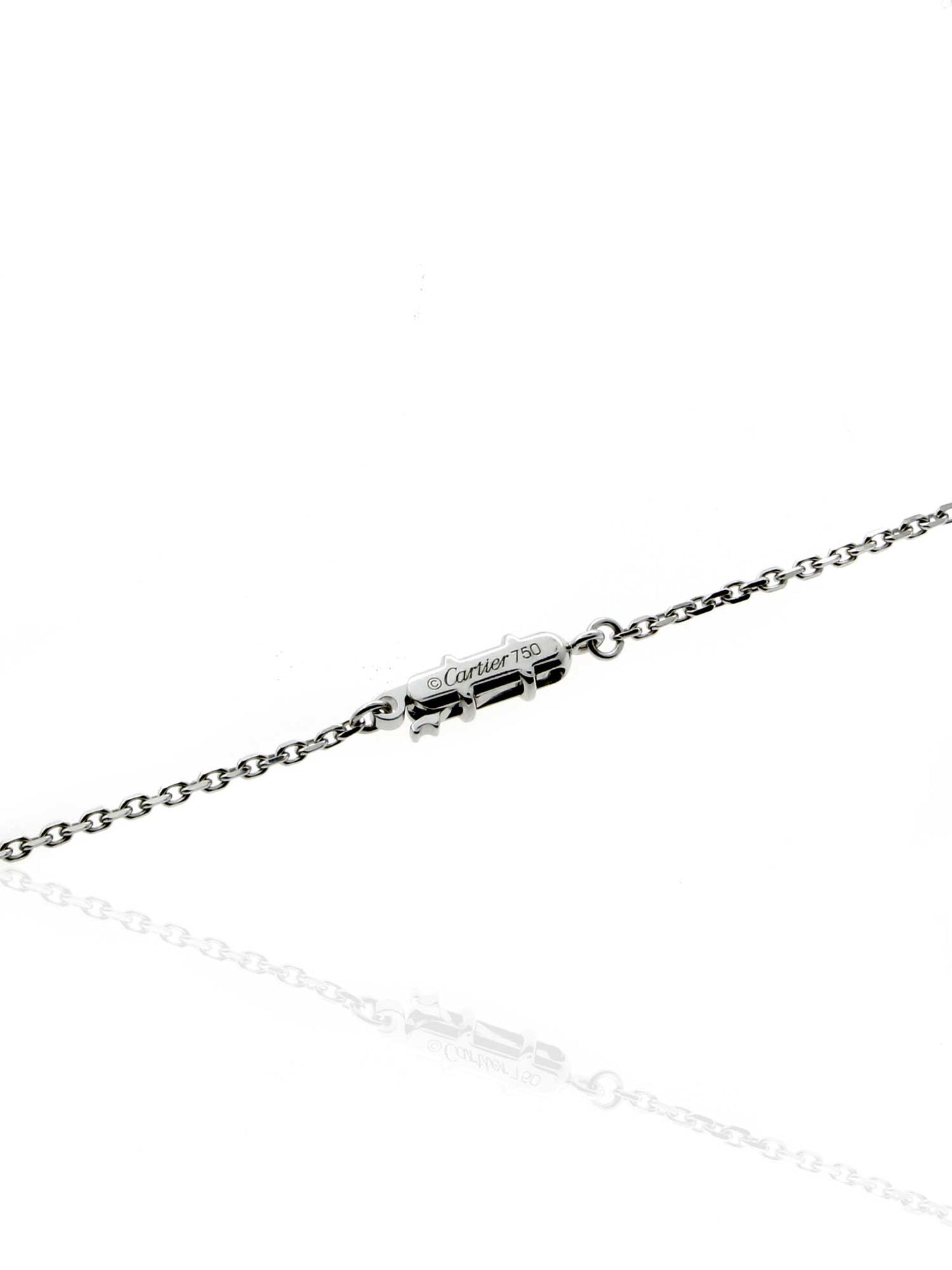 Cartier C Heart Diamond Necklace in 18k White Gold