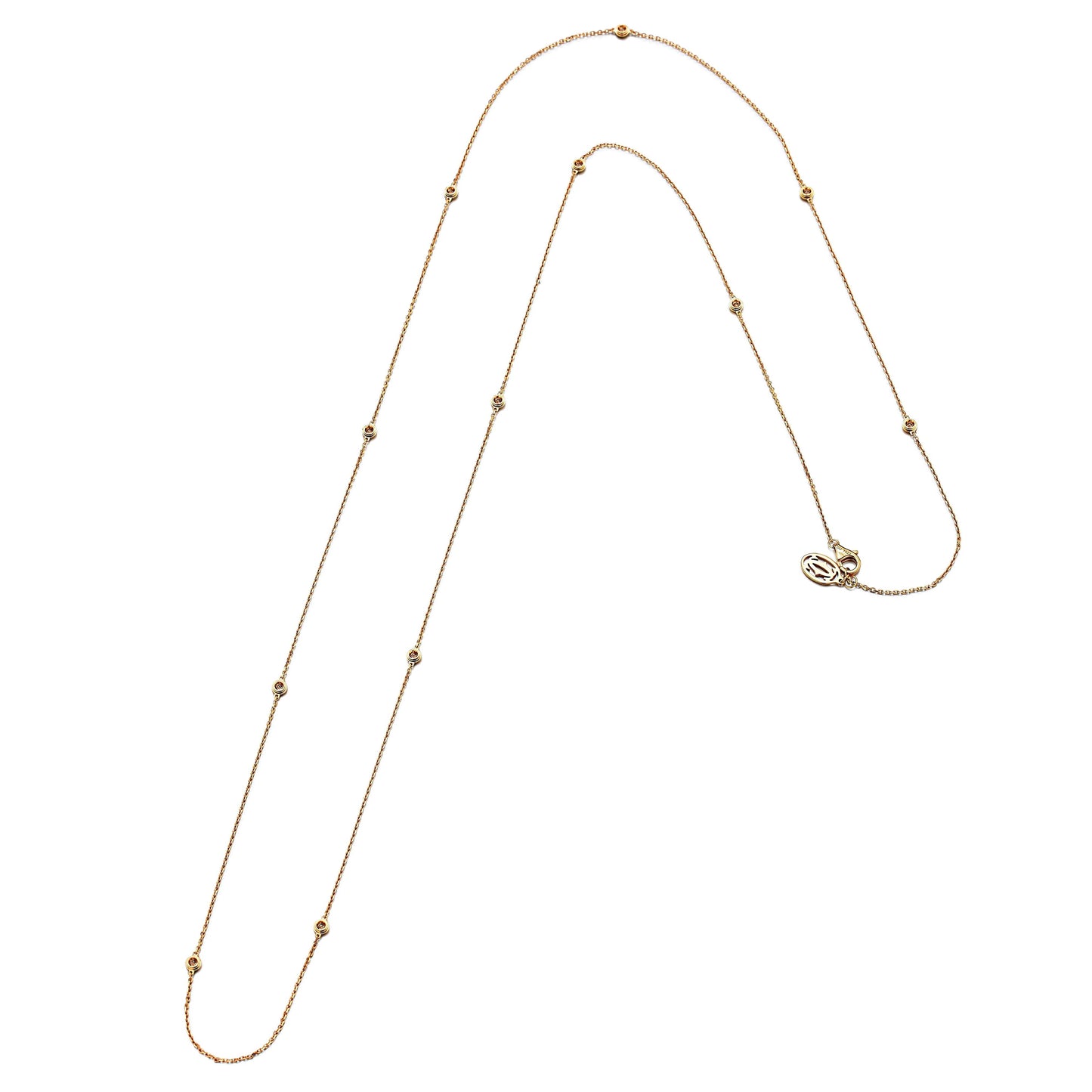 Cartier d'Amour 18k Rose Gold Diamond Sautoir Necklace