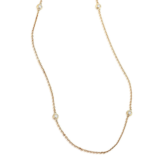 Cartier d'Amour 18k Rose Gold Diamond Sautoir Necklace