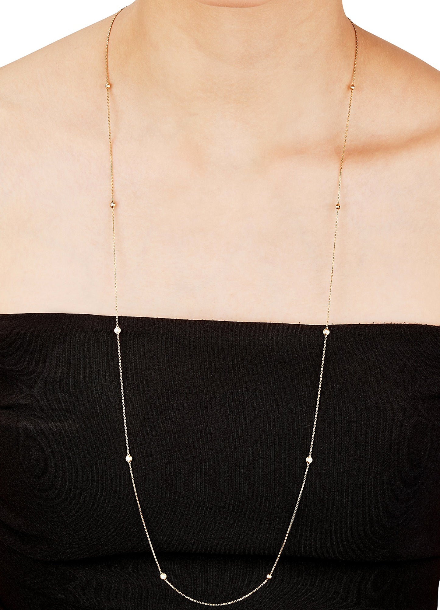 Cartier d'Amour 18k Rose Gold Diamond Sautoir Necklace