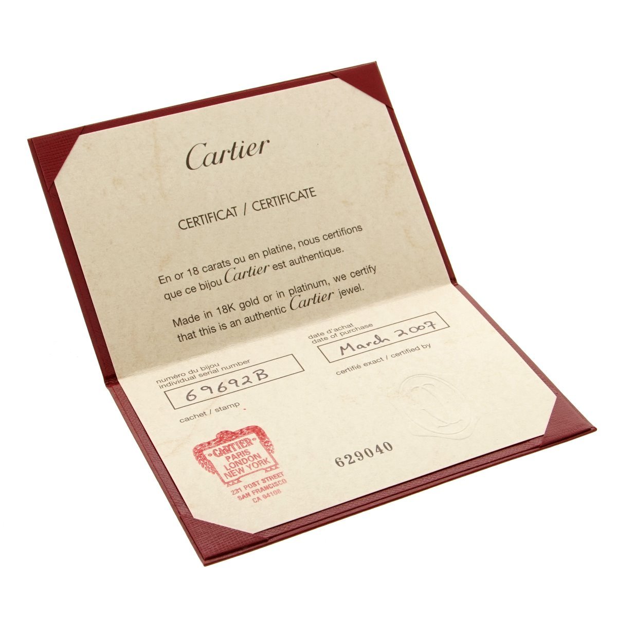 Cartier Diamond Belly Button Ring