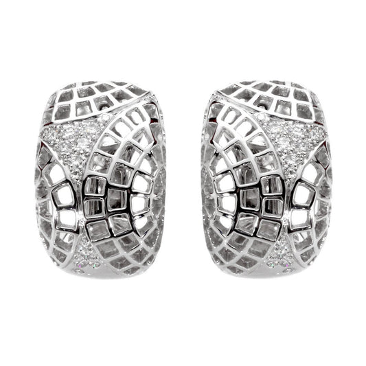 Cartier Diamond White Gold Earrings