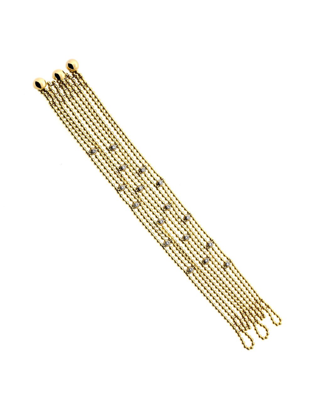 Cartier Draperie de Decollete Diamond Gold Bracelet
