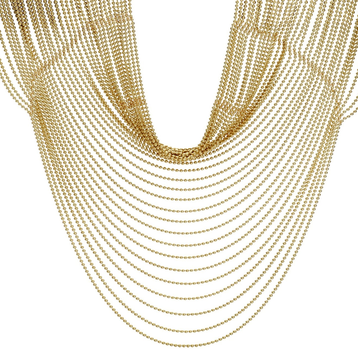 Cartier Draperie 18k Yellow Gold Beaded Vintage Necklace