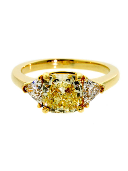 Cartier Fancy Intense Yellow Diamond Gold Ring