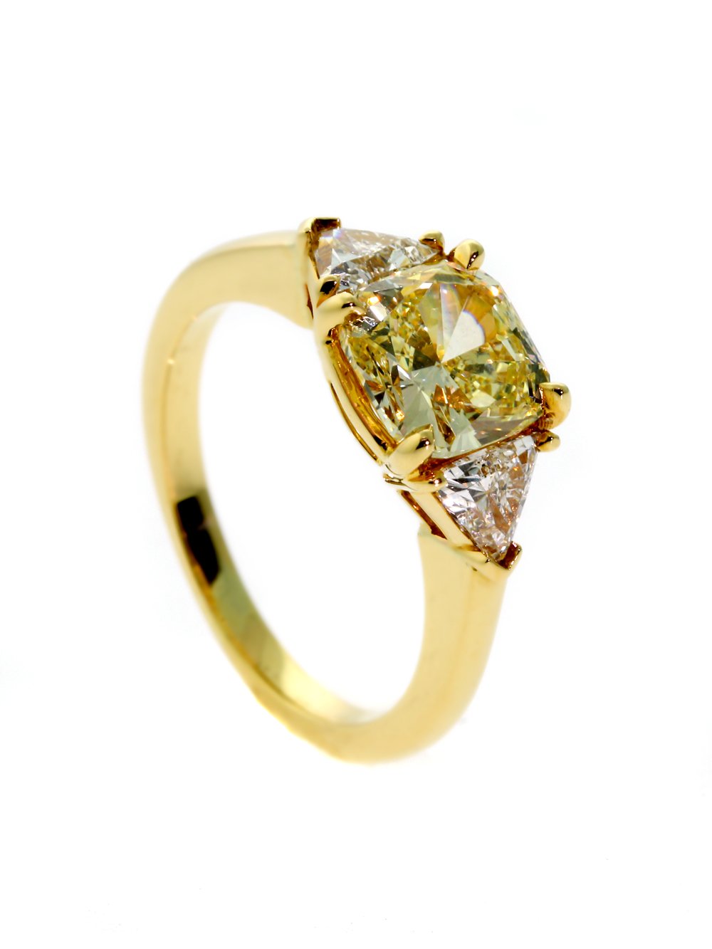 Cartier Fancy Intense Yellow Diamond Gold Ring