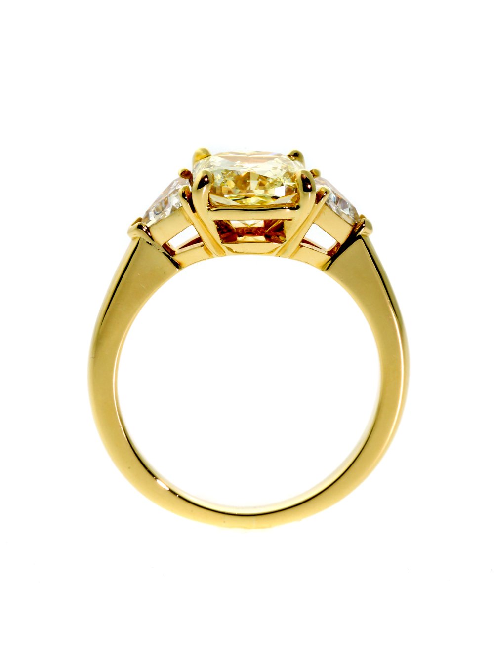 Cartier Fancy Intense Yellow Diamond Gold Ring