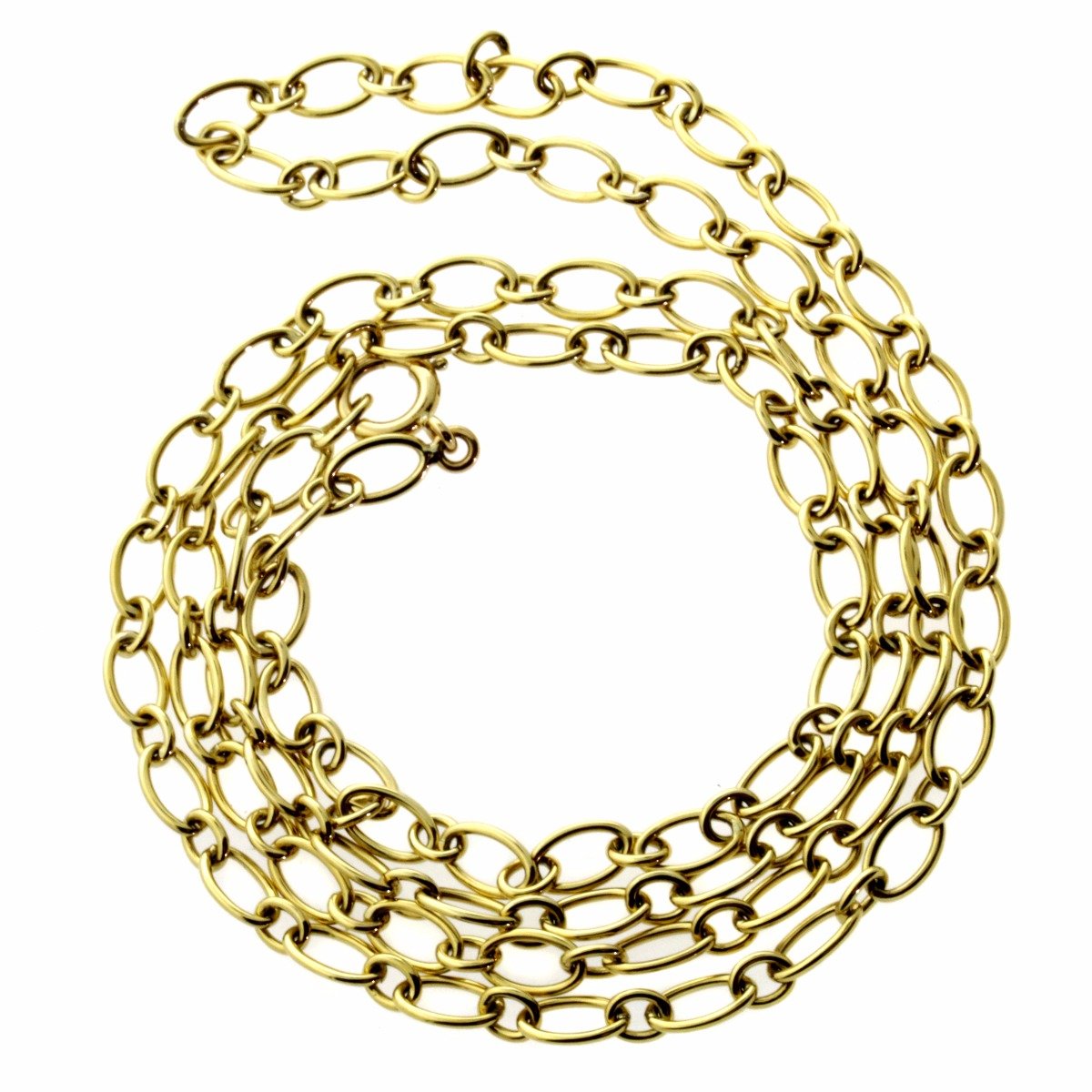 Cartier Gold Link Sautoir Necklace