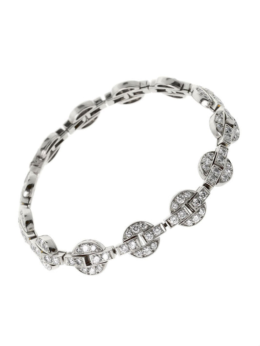 Cartier Himalia Diamond White Gold Bracelet