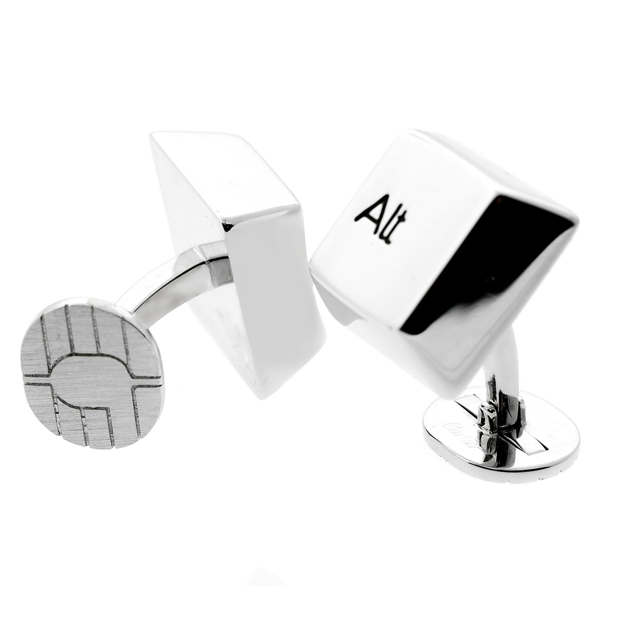 Cartier Keyboard White Gold Cufflinks