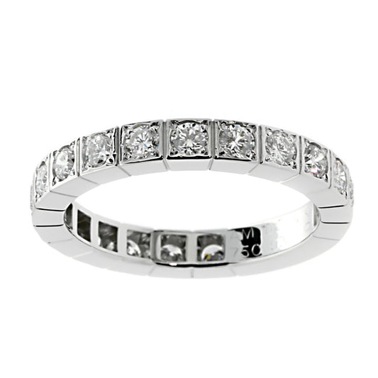 Cartier Lanieres Diamond Band White Gold Ring