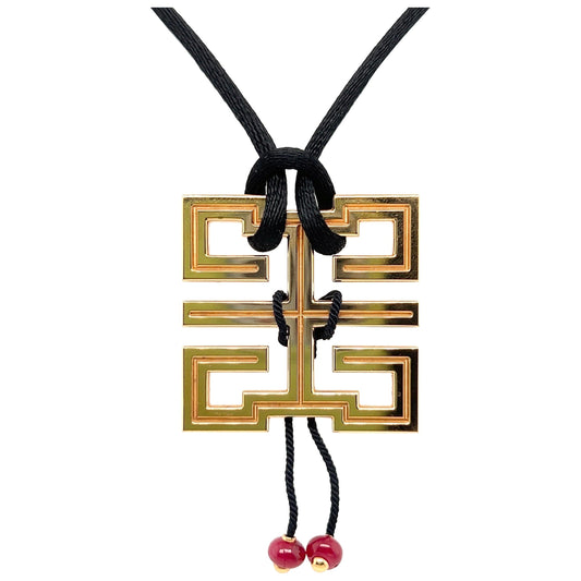 Cartier Le Baiser Du Dragon 18k Yellow Gold Pendant Necklace