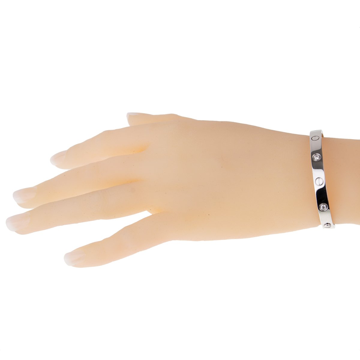 Cartier Love White Gold Diamond Bangle Bracelet