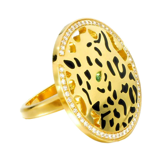 Cartier Panthere De Cartier Yellow Gold Diamond Ring