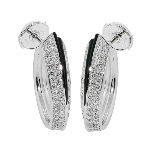 Cartier Panthere Diamond Onyx Earrings