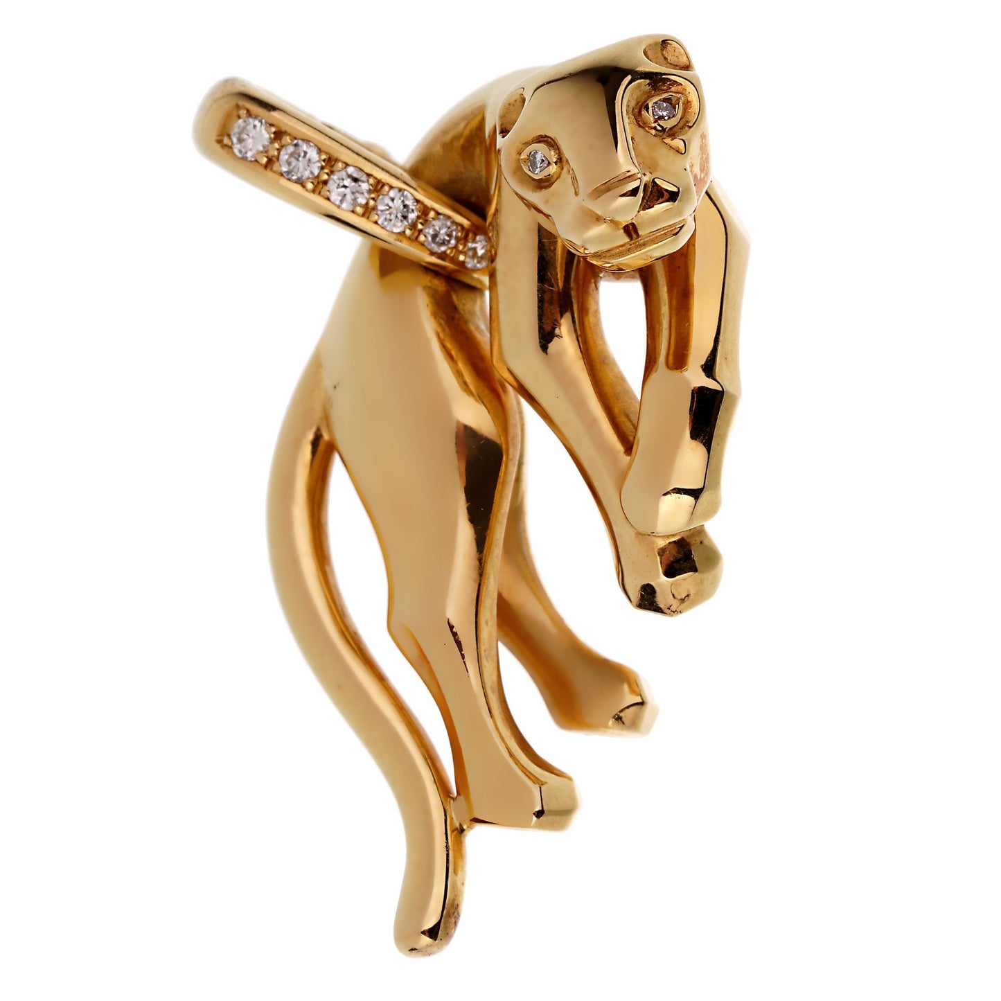 Cartier Panthere Diamond Pendant Necklace