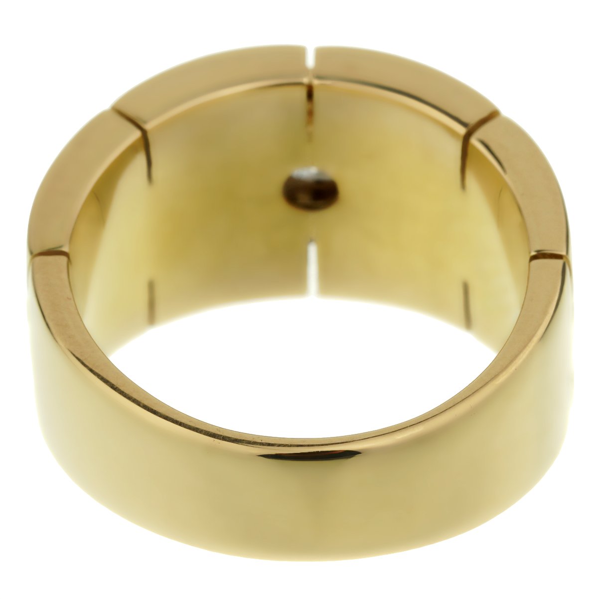 Cartier Panthere Solitaire Yellow Gold Band Ring Sz 5 1/4