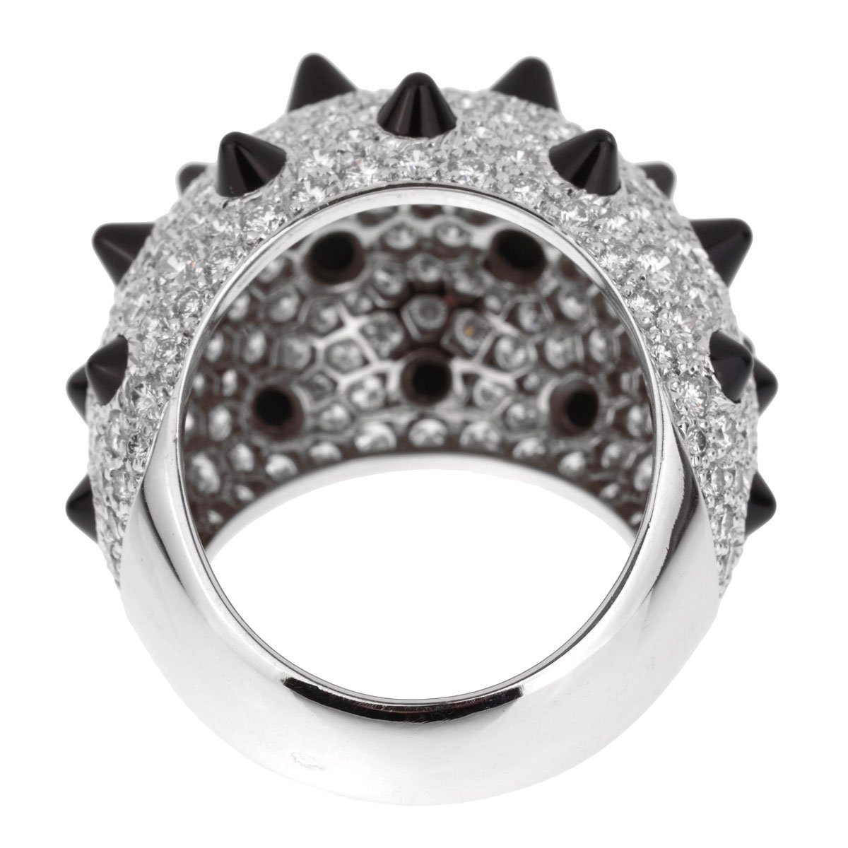 Cartier Panthere de Cartier Spike Diamond Onyx White Gold Ring