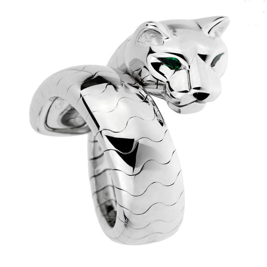 Cartier Panthere White Gold Ladies Ring
